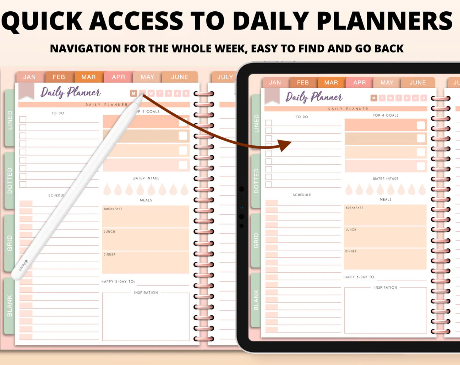 Digital Planner Undated 2026