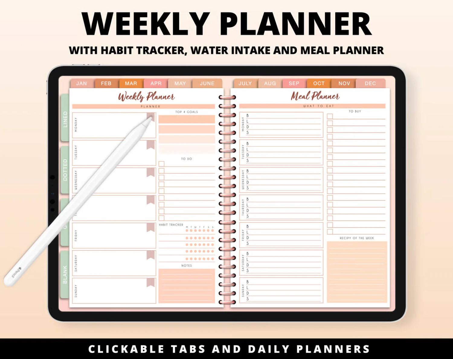 Digital Planner Undated 2026